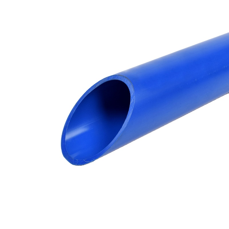 Blue Abs Round Tube To Hide Cables Diameter 35mm With Angle Cutting