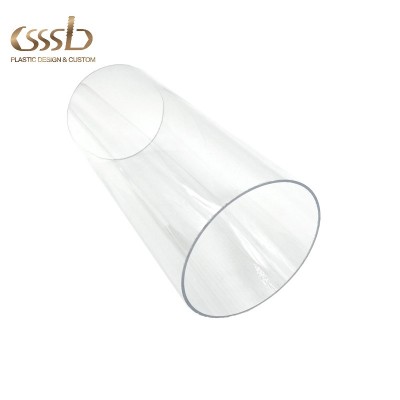 Clear PVC plastic pipe tube  transparent hard PVC pipes and caps