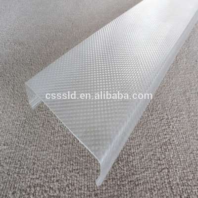 Clear transparent extrusion plastic led light polycarbonate pc cover